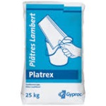 GYPROC PLATREX 25kg 0.8kg/m²/cm    Couche de finition 